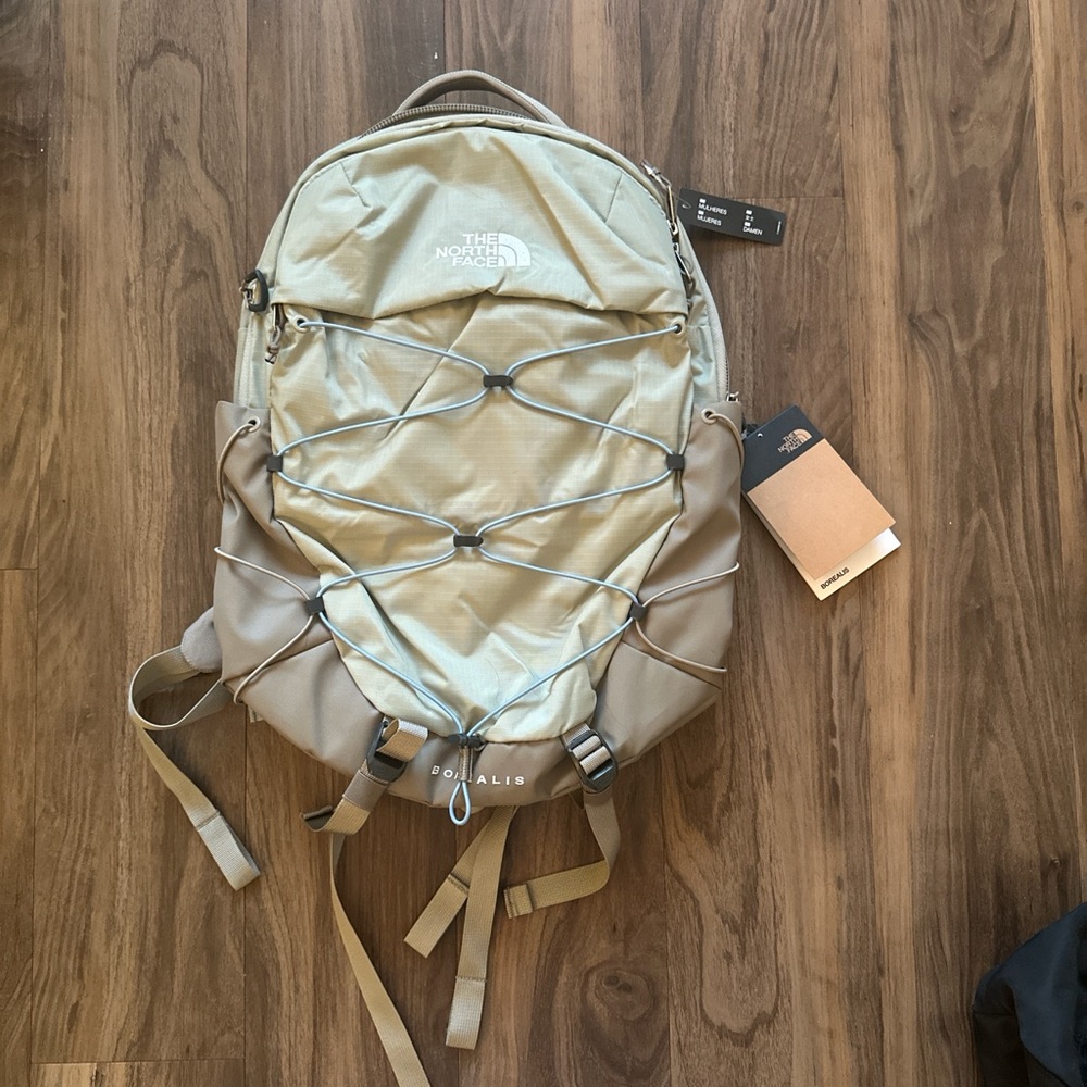 The North Face Tan Hiking Backpack with Adjustable Straps
